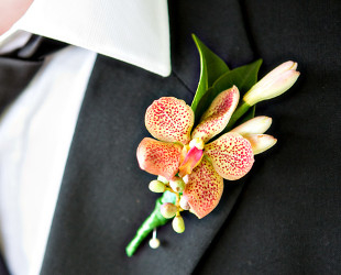 Orchid Buttonhole