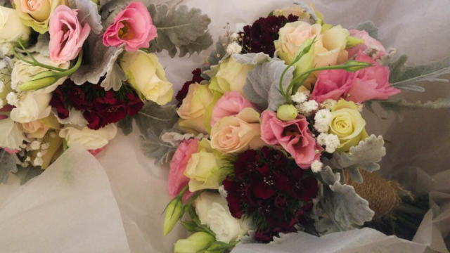 Burgundy and Pink Bouquet