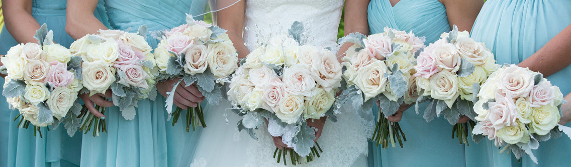 Wedding flower bunches